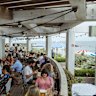 Lunch at Sebastian comes with water views.