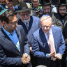 Prime Minister Anthony Albanese at the Adass Israel Synagogue on Tuesday.