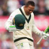 ‘I think it’d be pretty harsh’: Khawaja hopes Cummins lets him try for a double ton