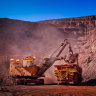 A weakening iron ore price has pushed the Australian sharemarket down on Monday.