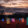 Towers of Light at Kings Canyon - the installation emits an “otherworldly singing”.
