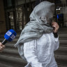 Tyler Garth leaves the Melbourne Magistrates’ Court.