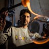Gus Balbontin tries a new hobby every year and is this year trying glass blowing. 