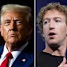 Donald Trump and Mark Zuckerberg.