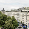 The hotel and its old facade.