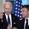 Culinary diplomacy: Inside the opulent state dinner Macron held for Biden