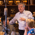 Kevin Donovan at the newly reopened  St Kilda restaurant after a fire in 2015.