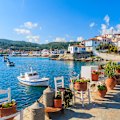 Try Greek salad on Samos, an island in the eastern Aegean Sea.