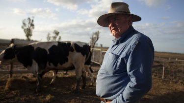 Millmerran farmer Wes Judd on his property.