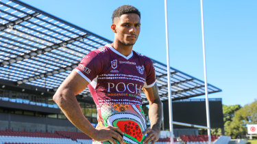 Manly Sea Eagles’ Indigenous jersey.