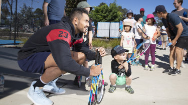 Nick Kyrgios hopes building will soon start on an NK Foundation venue in Melbourne.