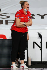 Swifts coach Briony Akle.