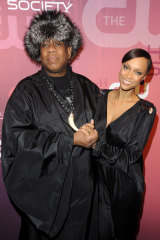 André Leon Talley and Tyra Banks during the filming of America’s Next Top Model in 2010.