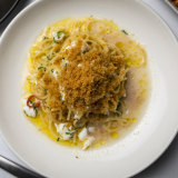 Fatto's spaghettini with spanner crab.