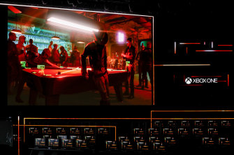 Players will delve into the dark underbelly of Night City in Cyberpunk 2077.
