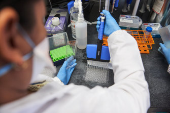 The study’s findings, which have not yet been peer reviewed, suggest the likelihood of someone infected with Omicron being reinfected by Delta is limited.