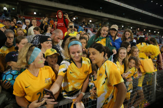 Homeward bound: The Matildas will play in Australia for the first time in almost two years. 