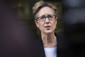 ACTU secretary Sally McManus accused the PM of using frontline workers as a political football.