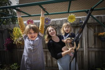 Coburg Mum Claire Marshall can’t wait to get her girls Stevie, 7, and Frida, 3, vaccinated.