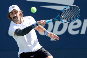 Jordan Thompson was unable to convert a golden opportunity against Aslan Karatsev.