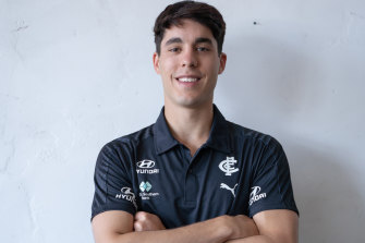 Adam Cerra is now in Carlton colours.