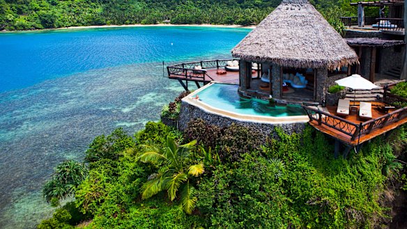 Laucala Island Resort in Fiji where rooms costs as much as $24,000 a night. 