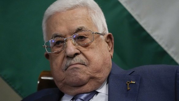 Palestinian Authority President Mahmoud Abbas.