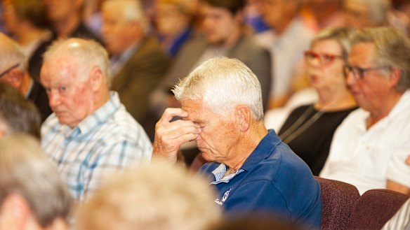 Self-funded retirees have gathered at public inquiries around Australia to protest Labor's proposal to end refundable franking credits.