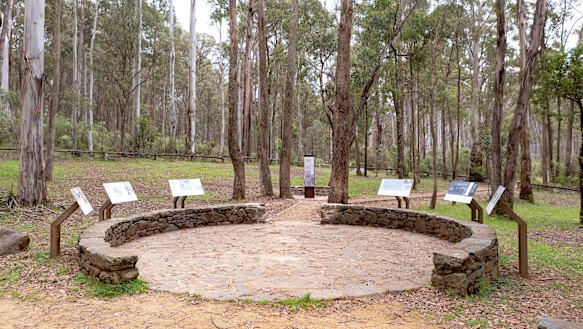 The new Stringybark Creek Memorial.