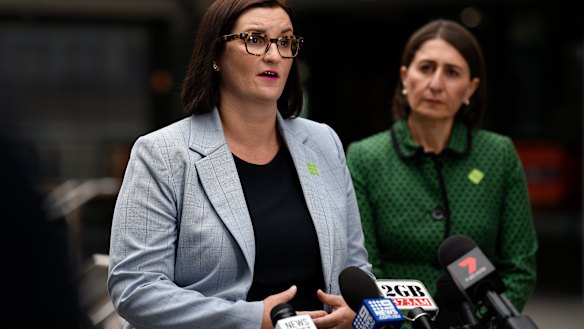 NSW Education Minister Sarah Mitchell with Premier Gladys Berejiklian.