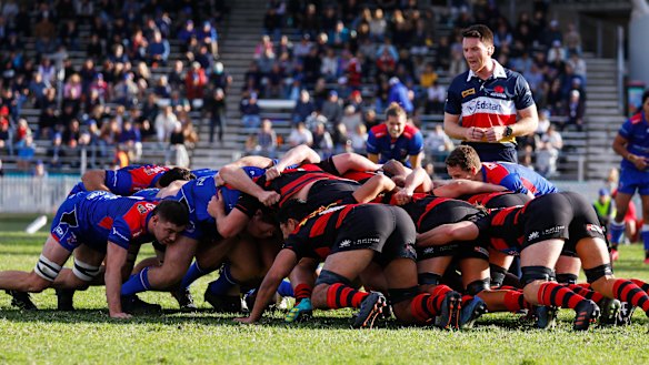 Manly during their clash with Norths earlier in the year. 