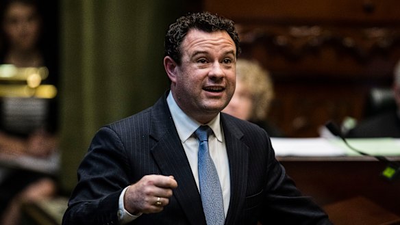 Digging in: NSW Sports Minister Stuart Ayres.