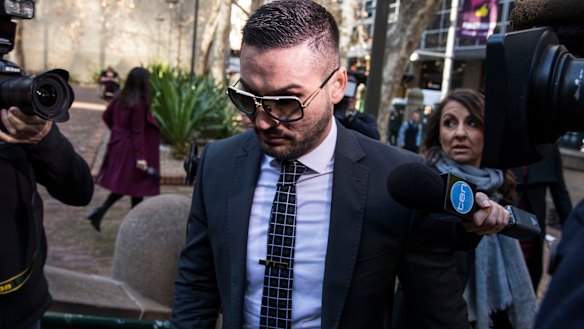 Salim Mehajer arriving at court on Thursday. 