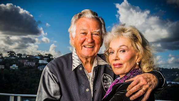 Blanche D'Alpuget and Bob Hawke together in 2013.
