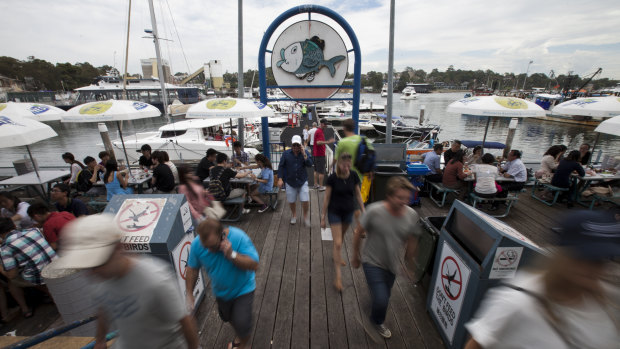 The current fish market, at its original location in Pyrmont.