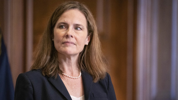 Amy Coney Barrett, whom Trump appointed to the Supreme Court just before the election, voted to dismiss a case brought by Texas's attorney general. 