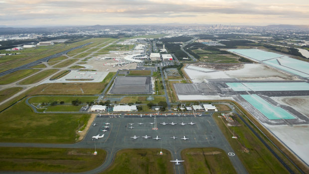 The new parallel runway at Brisbane Airport is expected to open this year.