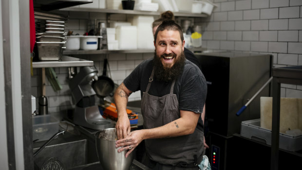 Le Rebelle’s head chef and owner Liam Atkinson is hard at work again.