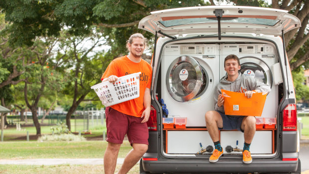Since its launch in Brisbane, Orange Sky Laundry has expanded across the country.