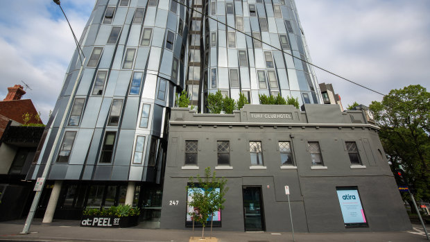 The former Turf Club Hotel on Flemington Rd, North Melbourne.