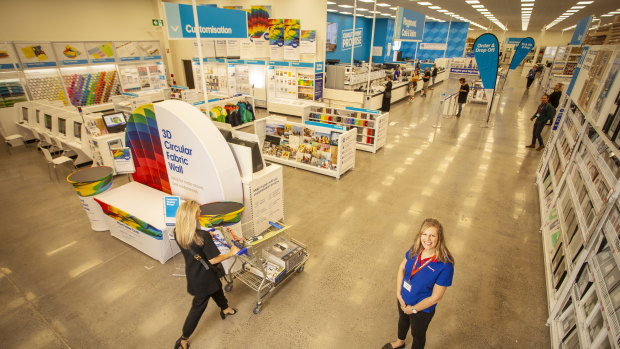 Officeworks' Mentone store is the largest in the country.