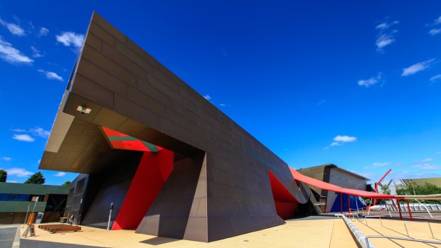 The National Museum of Australia's permanent building on Acton Peninsula.