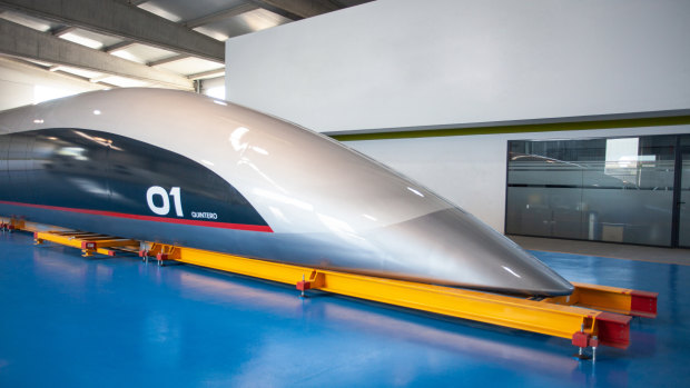 Commuters would travel in capsules as part of the "ultra high-speed" hyperloop system proposed for Australia. 