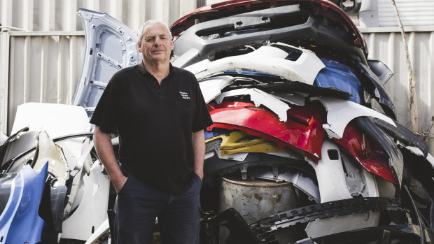 Owner of Braddon Smash Repairs, Jeff Badcoe, has a massive backlog in jobs partly due to the number of animal collisions.