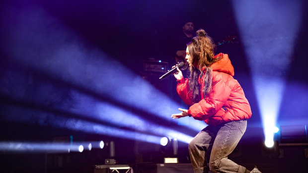 From the Gold Coast to the Qudos Bank Arena: Amy Shark held her own last weekend.