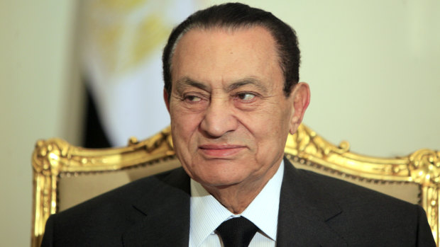 Former Egyptian president Hosni Mubarak.