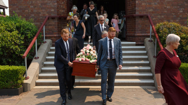 Family and friends farewell four-year-old Josephine 'Josie' Dun at Newcastle's Christ Church Cathedral.