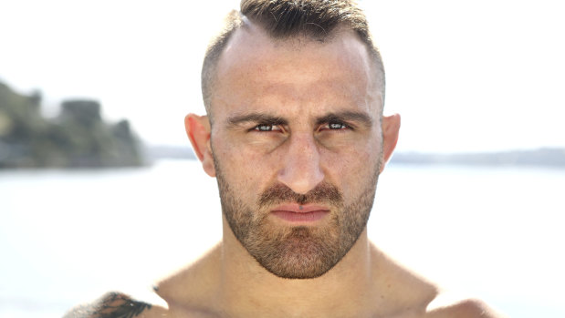 Eyes on the prize: Alex Volkanovski wants to fight in Australia after defeating Jose Aldo in Brazil.
