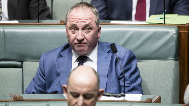 Former agriculture minister Barnaby Joyce.