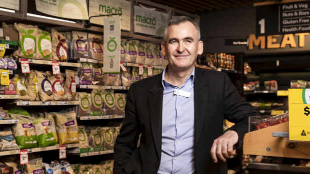 Woolworths CEO Brad Banducci said he "didn't want to overplay" the effect of the coronavirus.